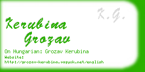 kerubina grozav business card